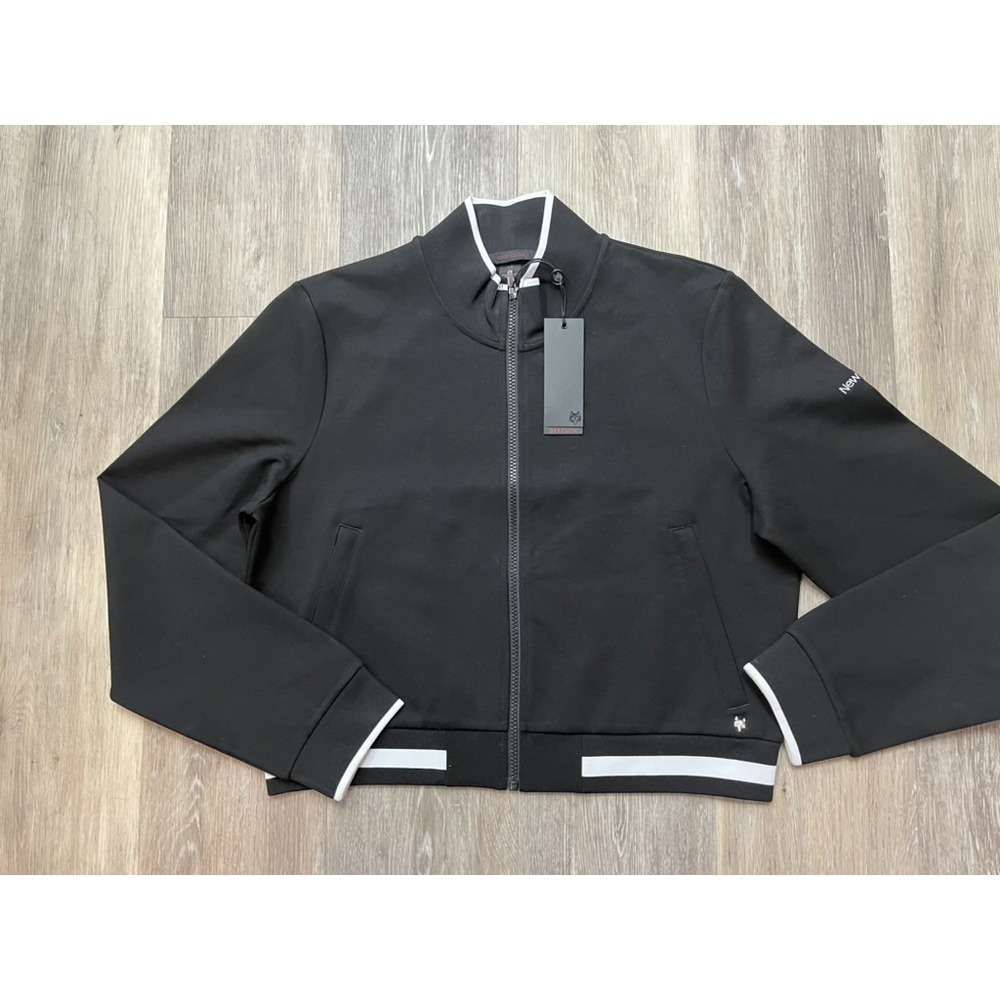 NWT Women's Greyson Drea Varsity Bomber Full Zip Track Jacket Size Large
